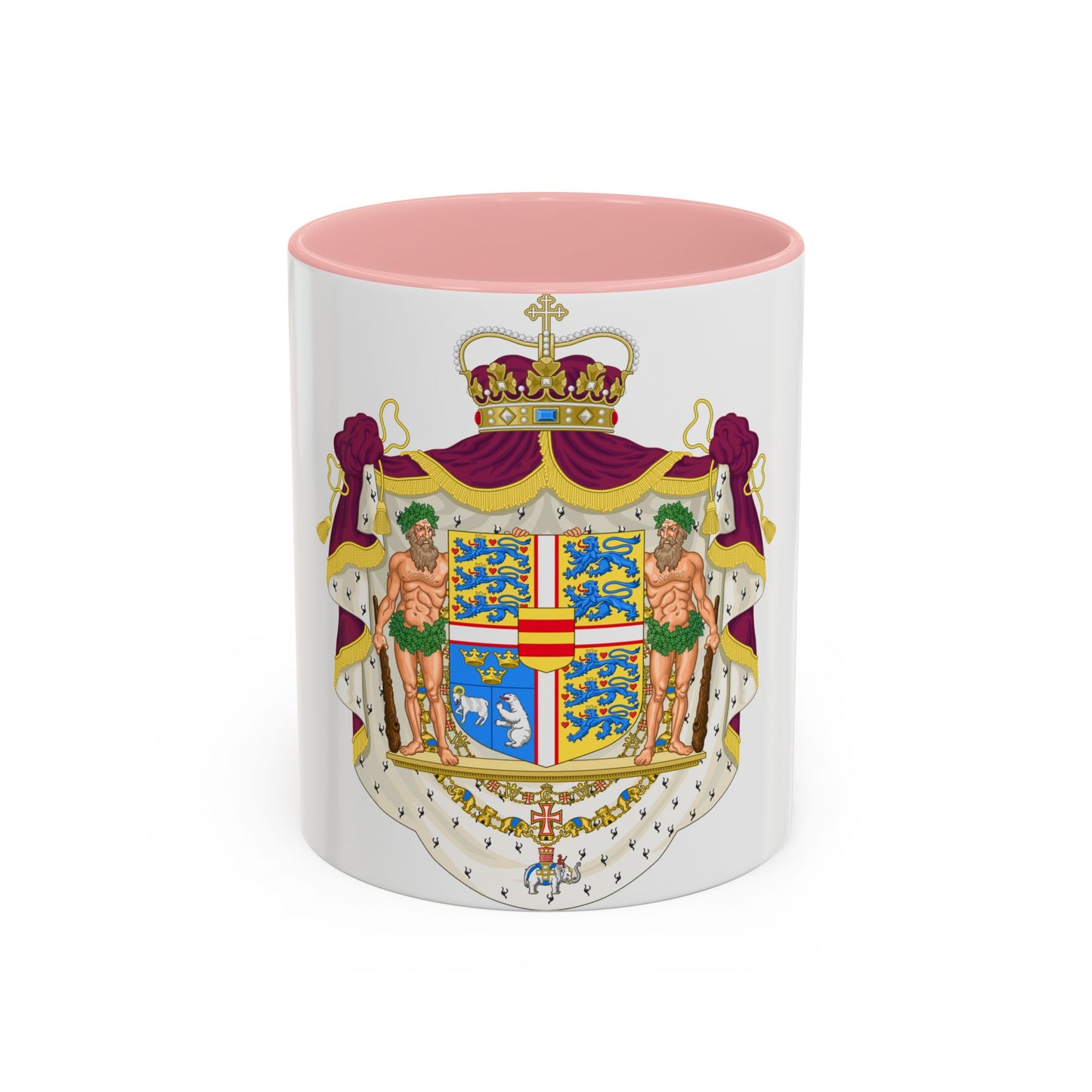 Coat of arms of the Crown Prince of Denmark - Accent Coffee Mug