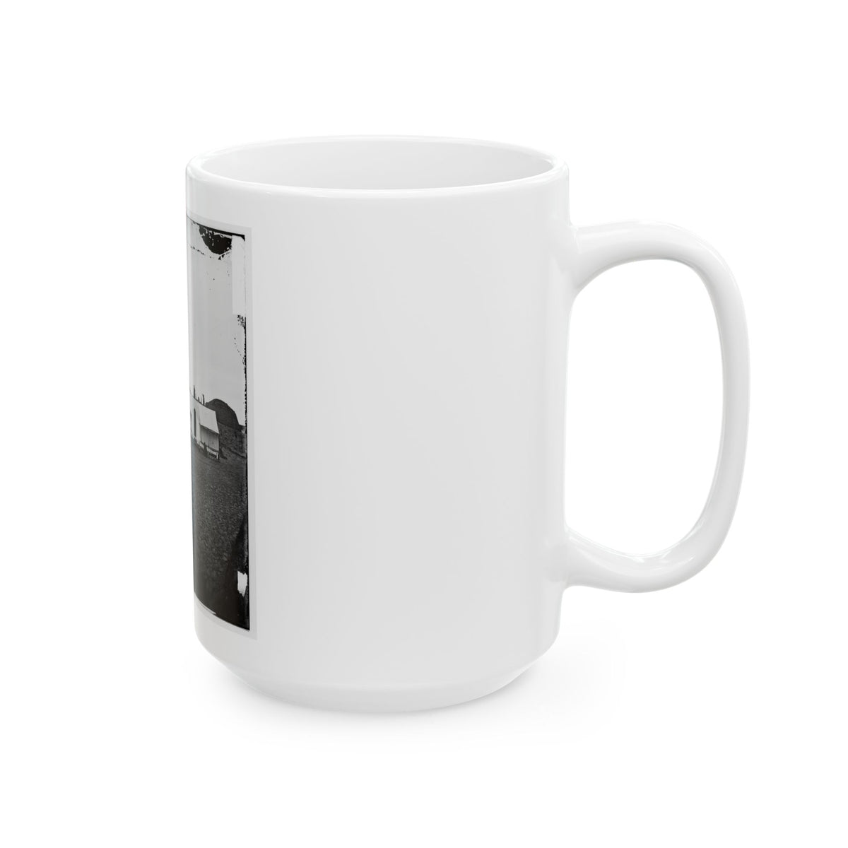 Morris Island, S.C. Quarters Of Federal Garrison Inside Fort Wagner (U.S. Civil War) White Coffee Mug