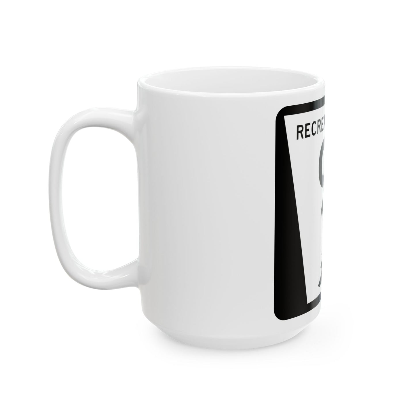 N REC 9B (Nebraska) (Road Sign) White Coffee Mug