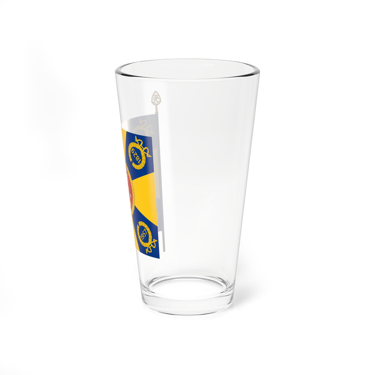 Kaartin pataljoonan lippu (Finland) Pint Glass 16oz