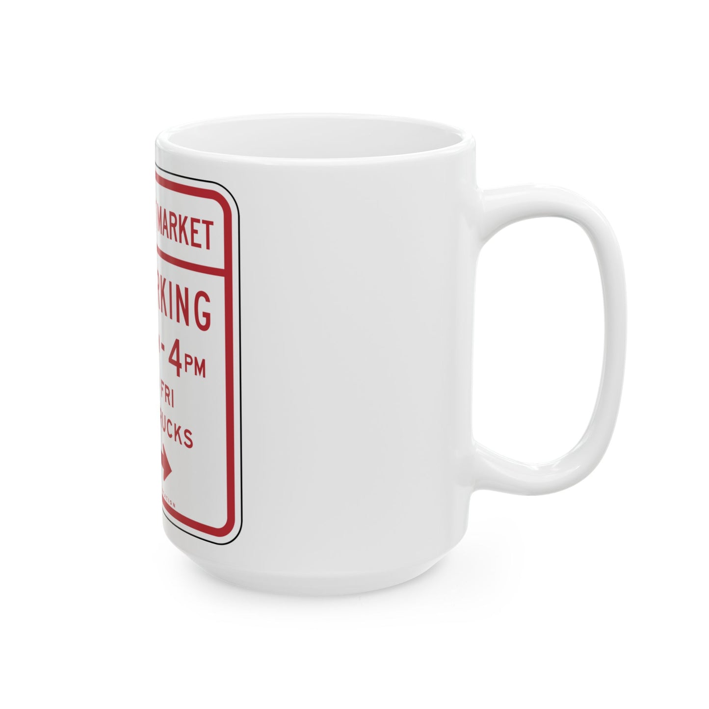 NYCDOT SC-346C (New York) (Road Sign) White Coffee Mug