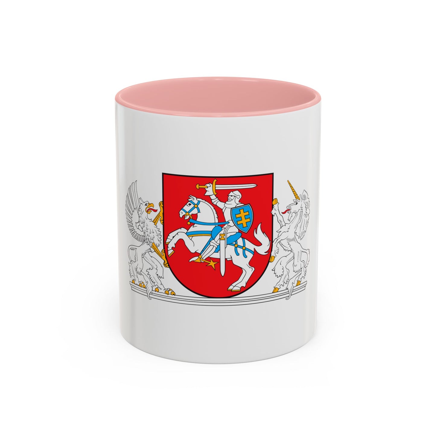 Coat of arms of the President of Lithuania - Accent Coffee Mug