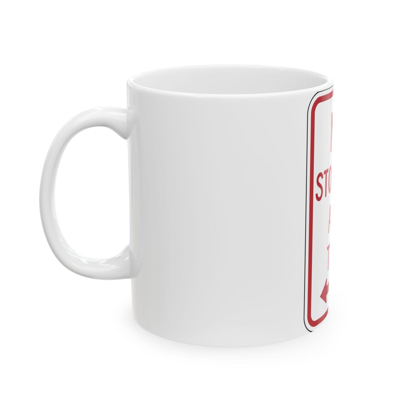 NYSDOT NYP1-7 (New York) (Road Sign) White Coffee Mug
