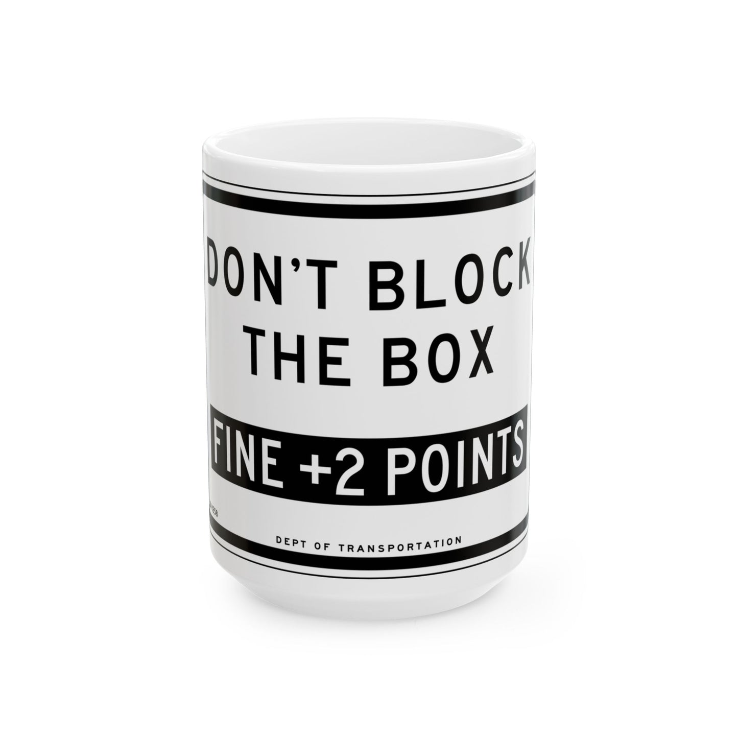NYCDOT SR-1258 (New York) (Road Sign) White Coffee Mug