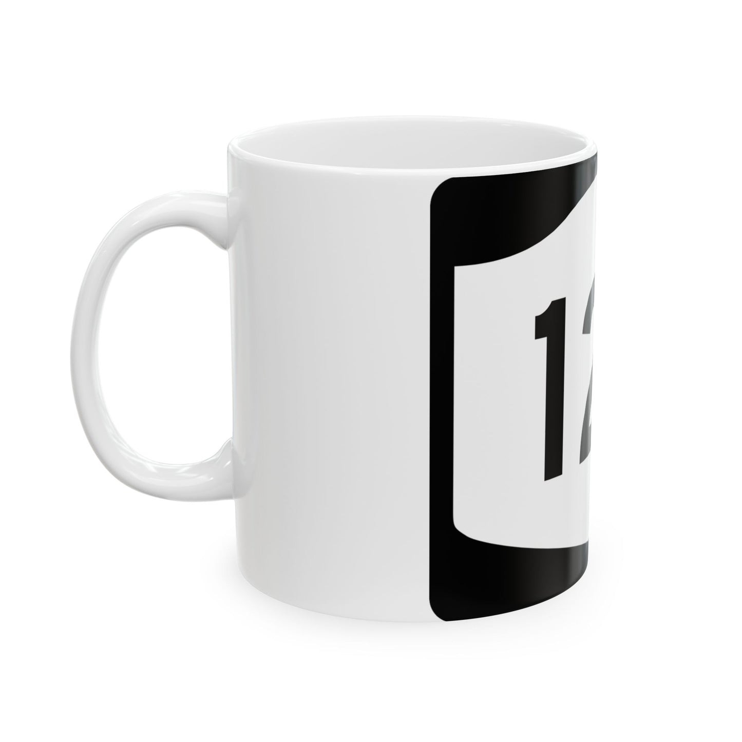 NY-12B (New York) (Road Sign) White Coffee Mug