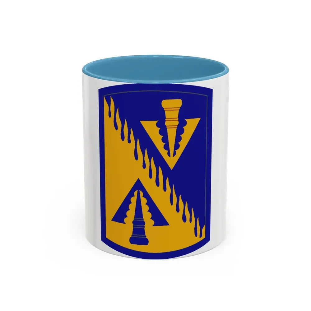 128 Aviation Brigade (U.S. Army) Accent Coffee Mug 11oz Light Blue - Go Mug Yourself