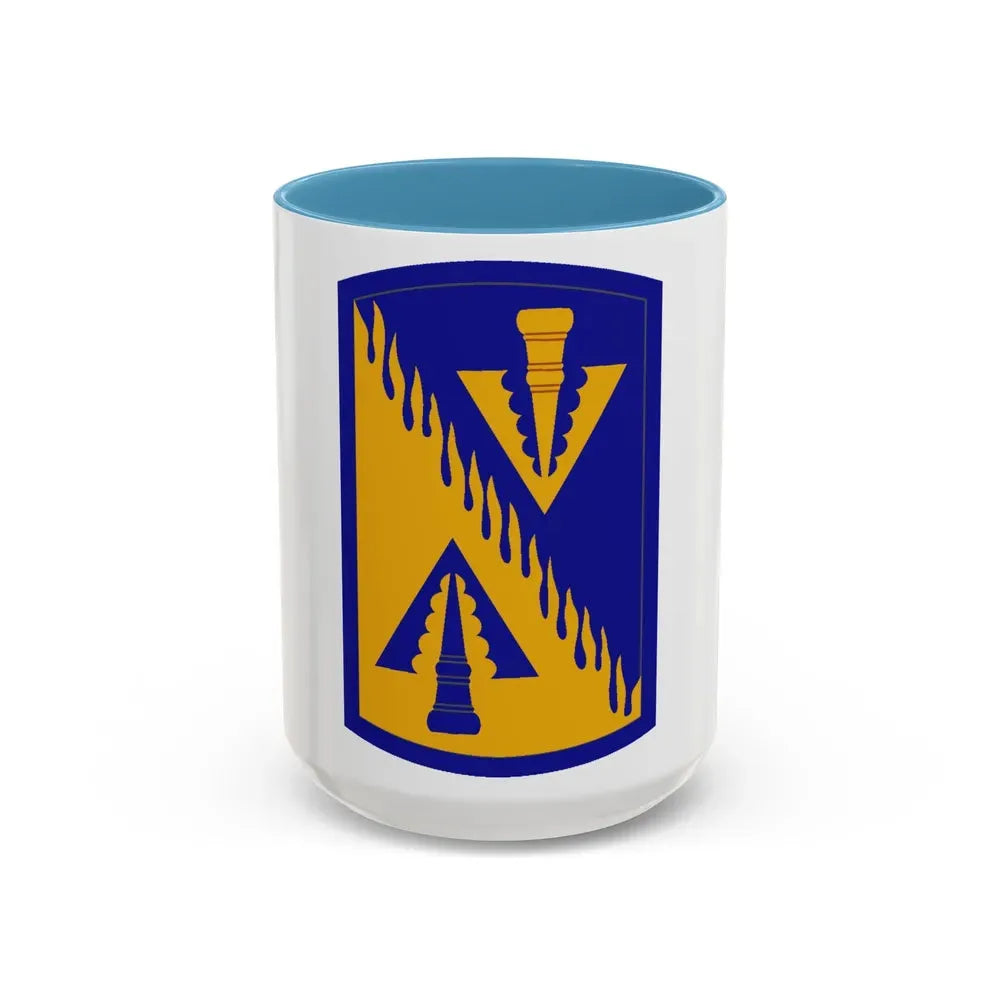 128 Aviation Brigade (U.S. Army) Accent Coffee Mug 15oz Light Blue - Go Mug Yourself
