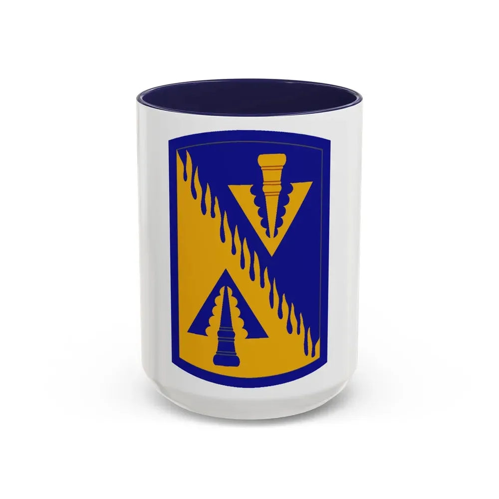 128 Aviation Brigade (U.S. Army) Accent Coffee Mug 15oz Navy - Go Mug Yourself