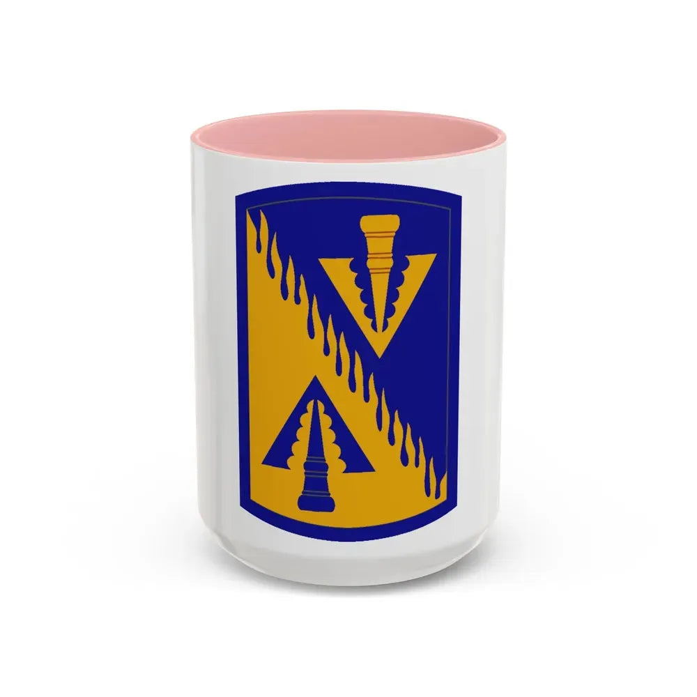 128 Aviation Brigade (U.S. Army) Accent Coffee Mug 15oz Pink - Go Mug Yourself