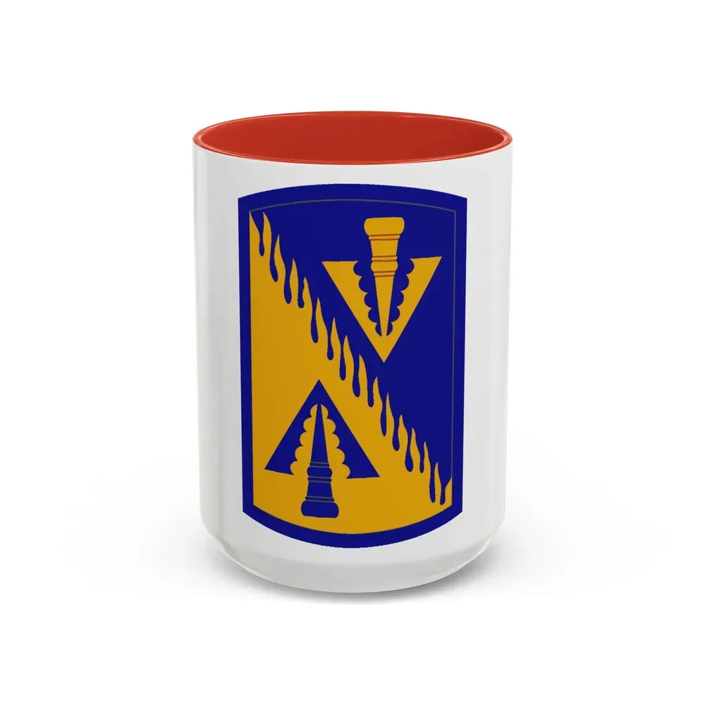 128 Aviation Brigade (U.S. Army) Accent Coffee Mug 15oz Red - Go Mug Yourself