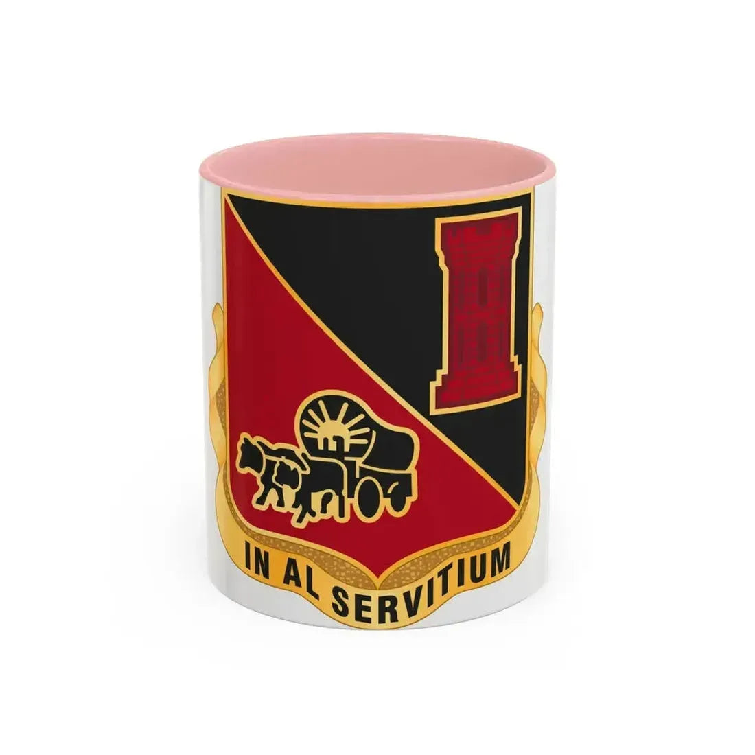 128 Engineer Battalion Nebraska National Guard (U.S. Army) Accent Coffee Mug 11oz Pink - Go Mug Yourself