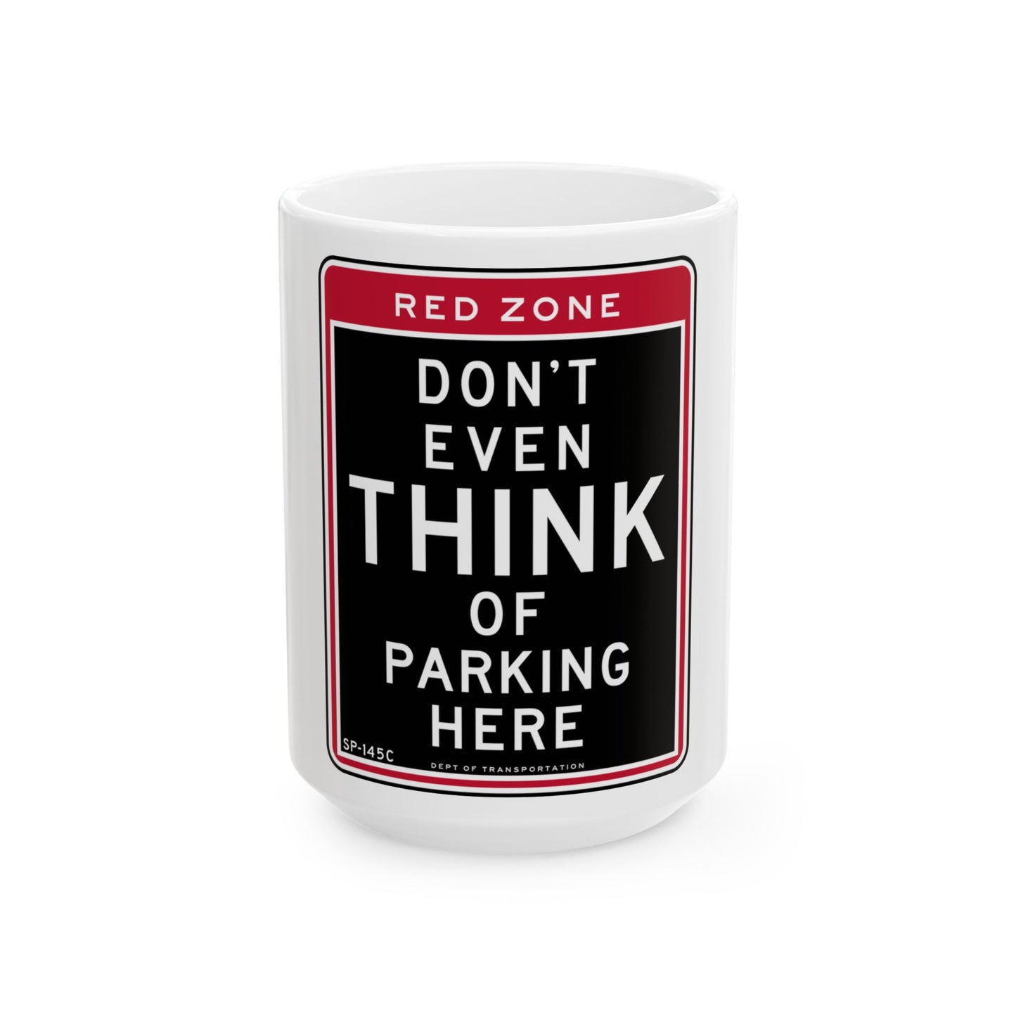 NYCDOT SP-145C (New York) (Road Sign) White Coffee Mug