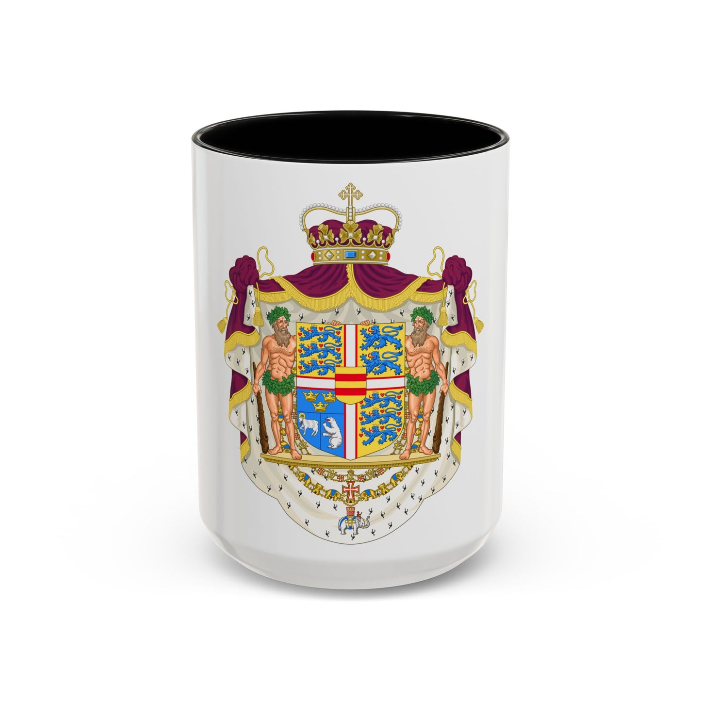 Coat of arms of the Crown Prince of Denmark - Accent Coffee Mug