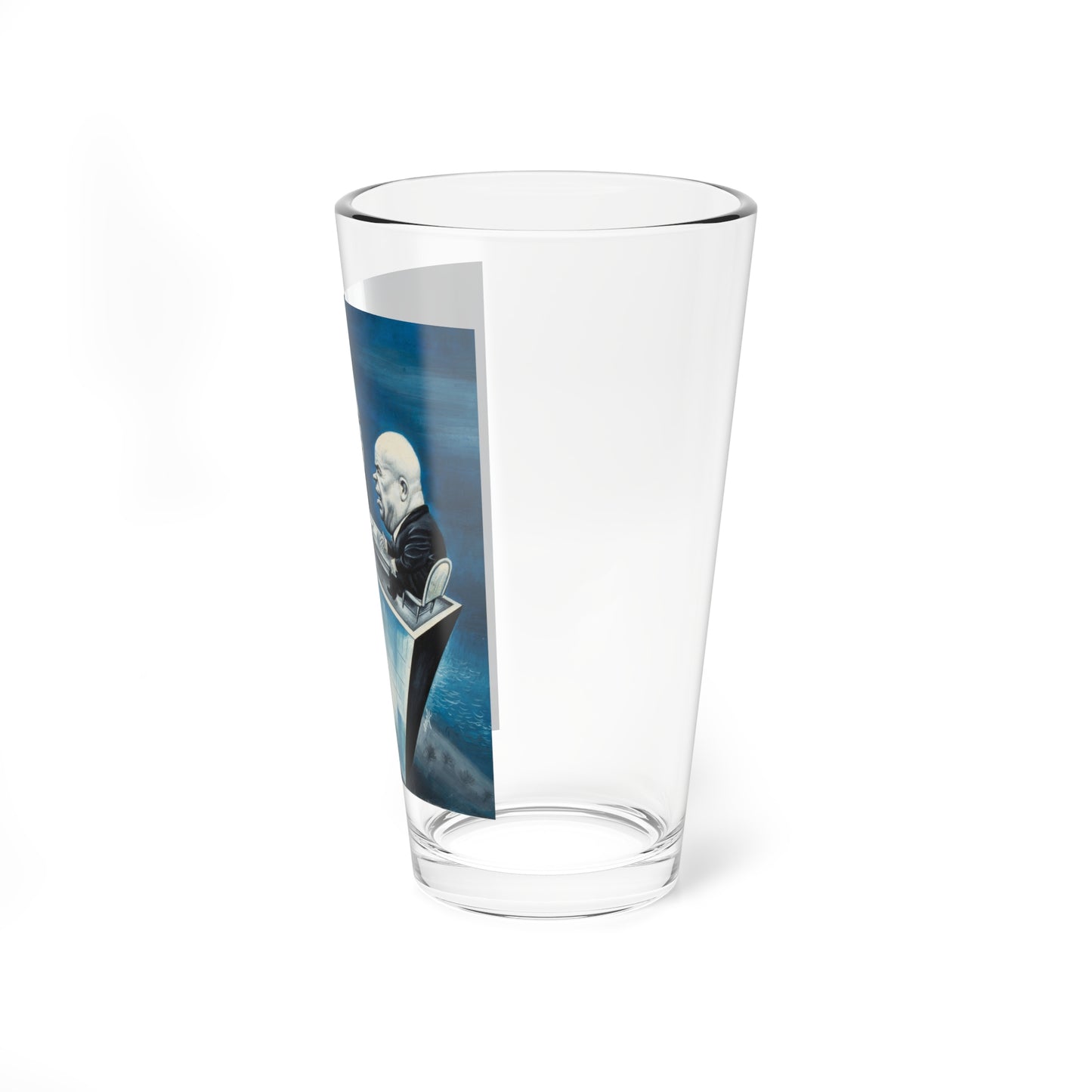 Ike and Kruschev, Newsweek magazine preliminary illustration, September 21, 1959 - Pint Glass 16oz
