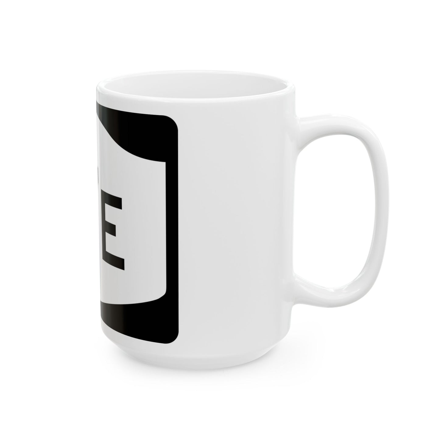 NY-17E (New York) (Road Sign) White Coffee Mug
