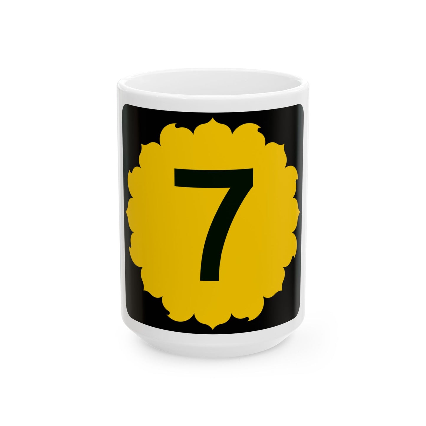 K-7 (Kansas) (Road Sign) White Coffee Mug