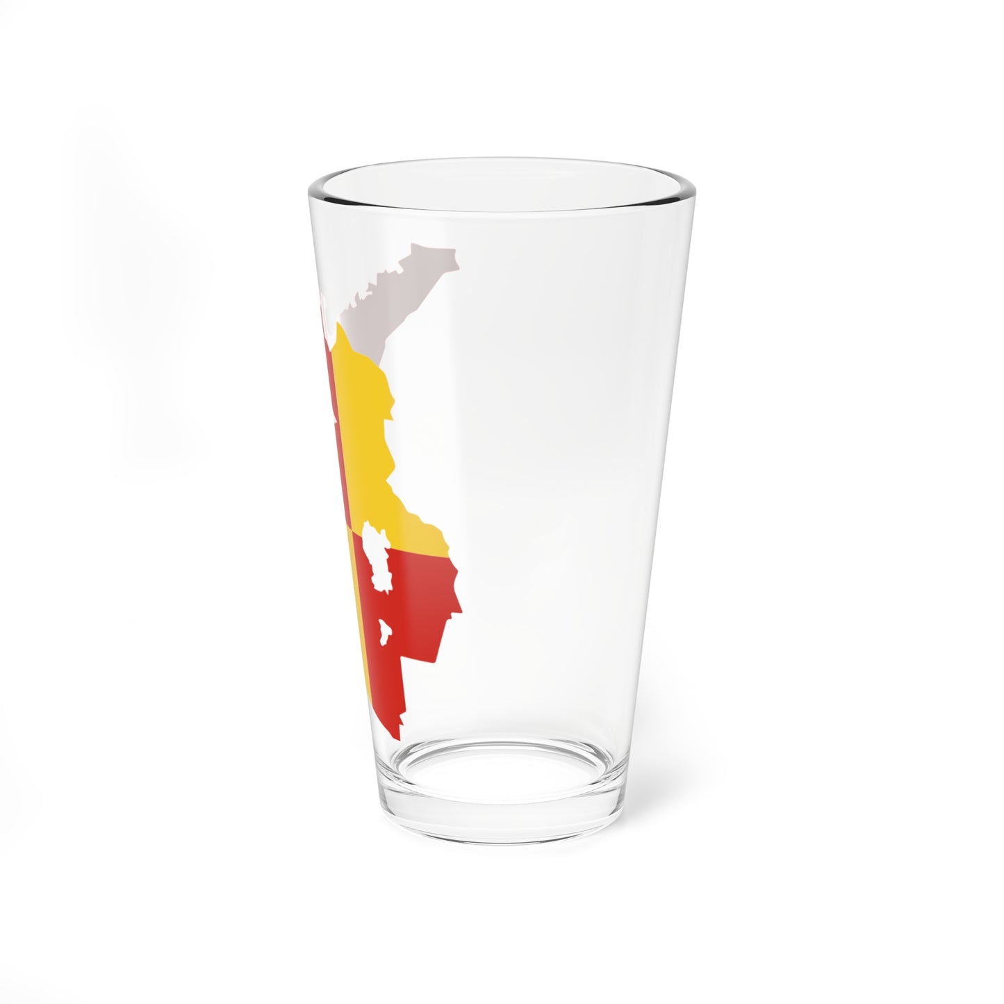 Flag map of Selangor (Malaysia) Pint Glass 16oz
