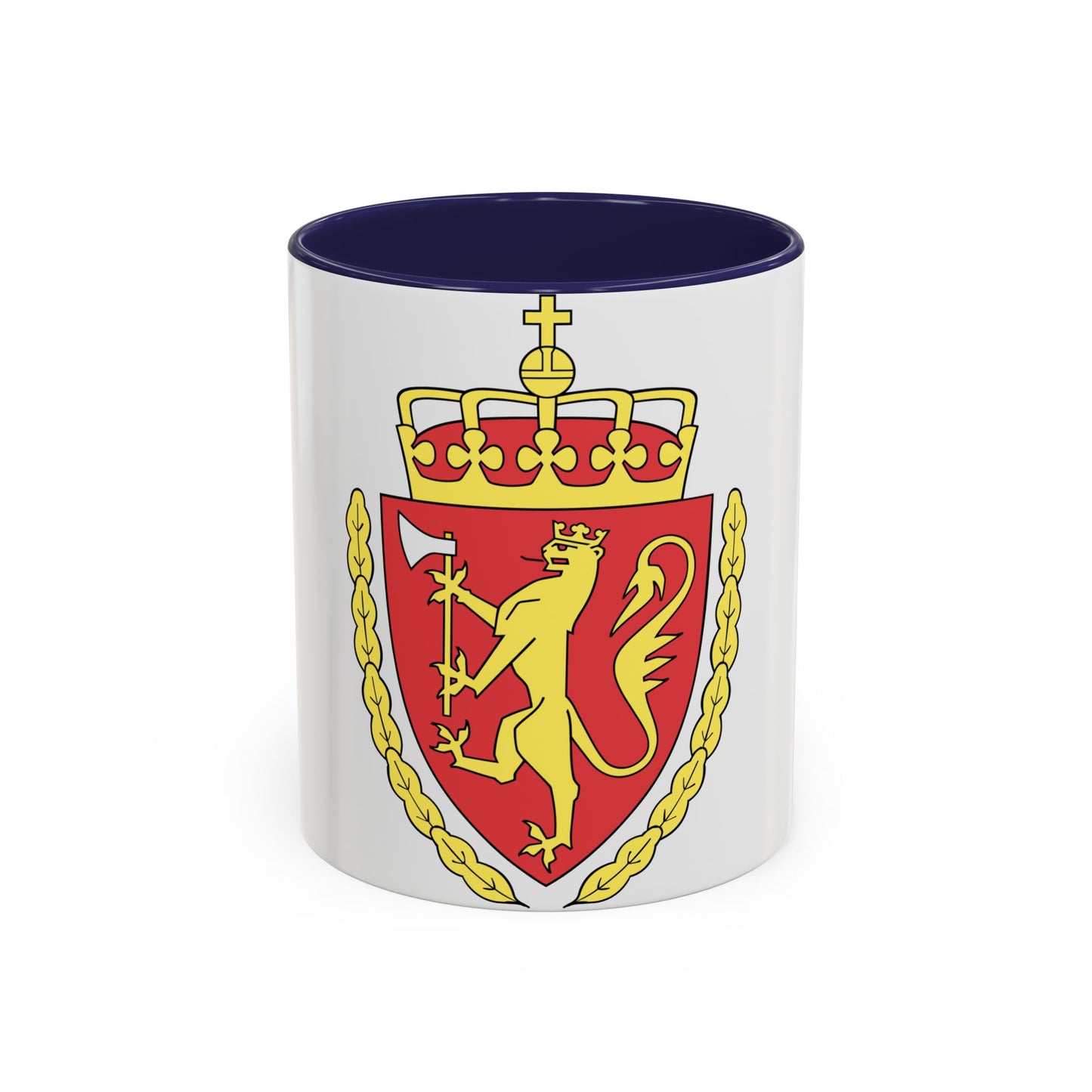 Coat of arms of the Norwegian Customs Service - Accent Coffee Mug