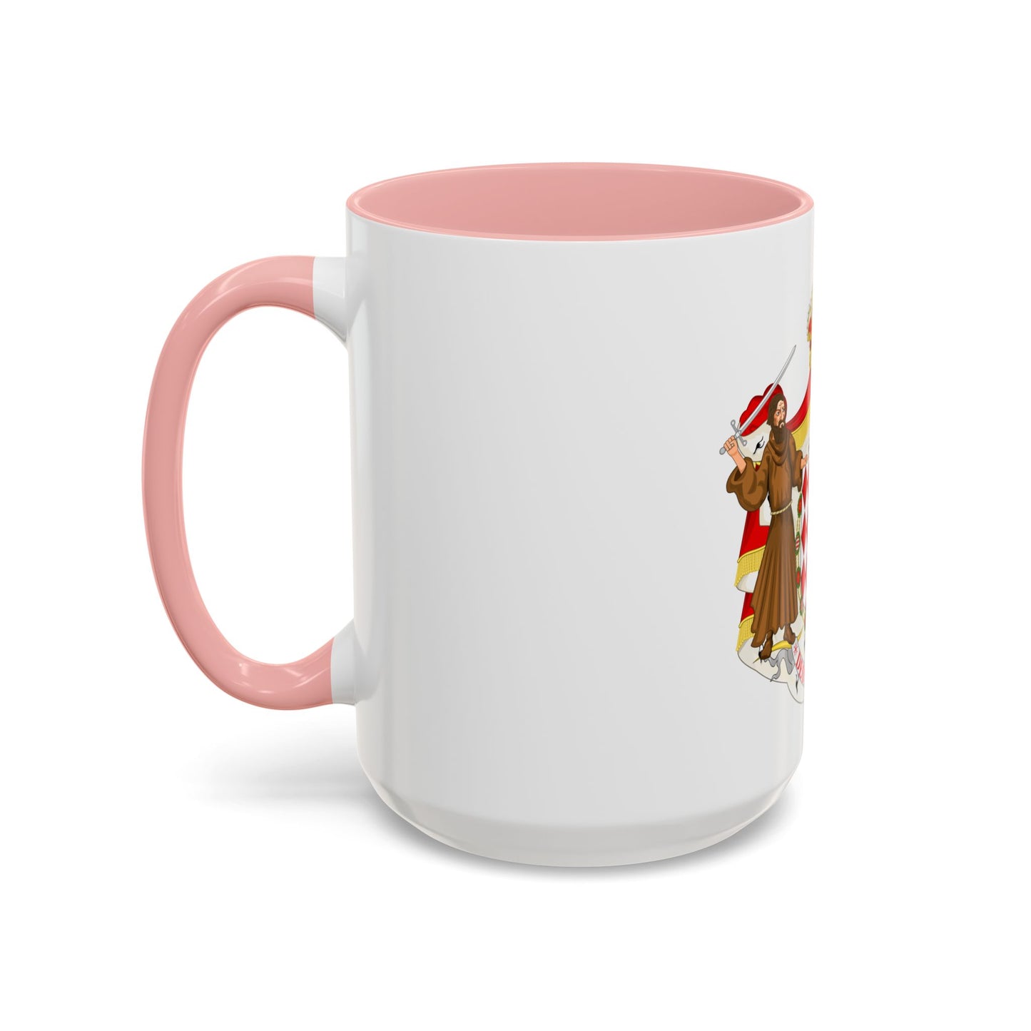 Great coat of arms of the house of Grimaldi - Accent Coffee Mug
