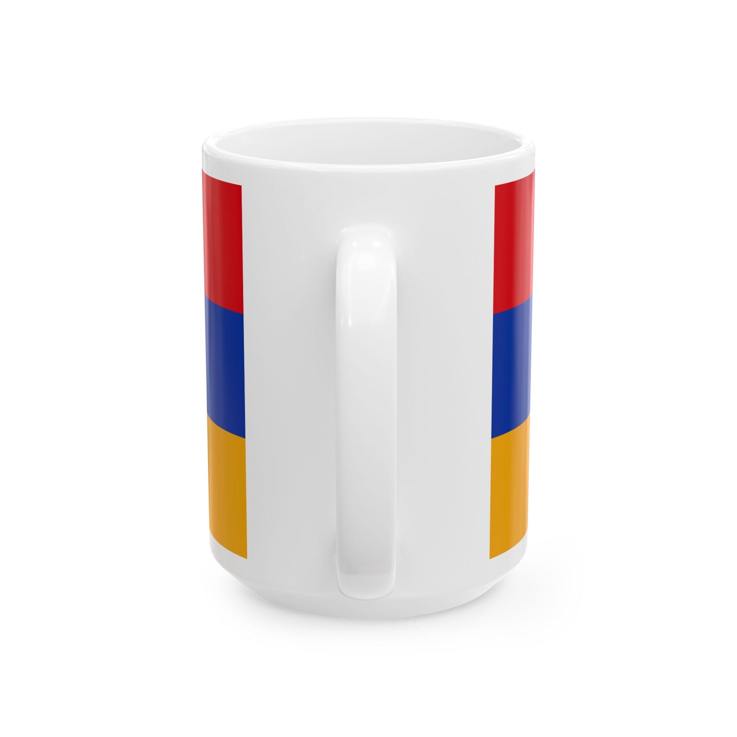 Flag of Armenia - Coat of Arms (Armenia) White Coffee Mug
