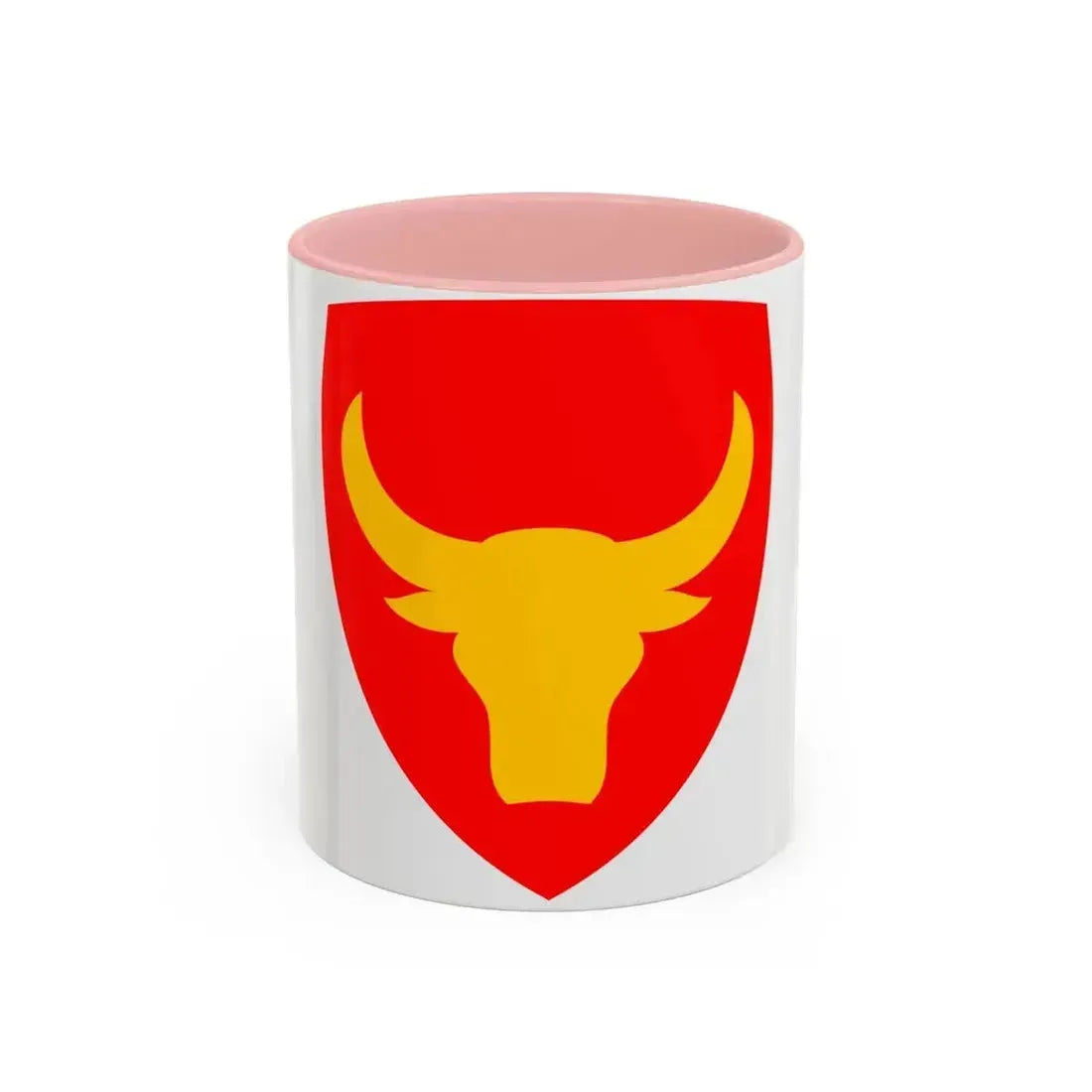 12th Infantry Division SSI (U.S. Army) Accent Coffee Mug 11oz Pink - Go Mug Yourself