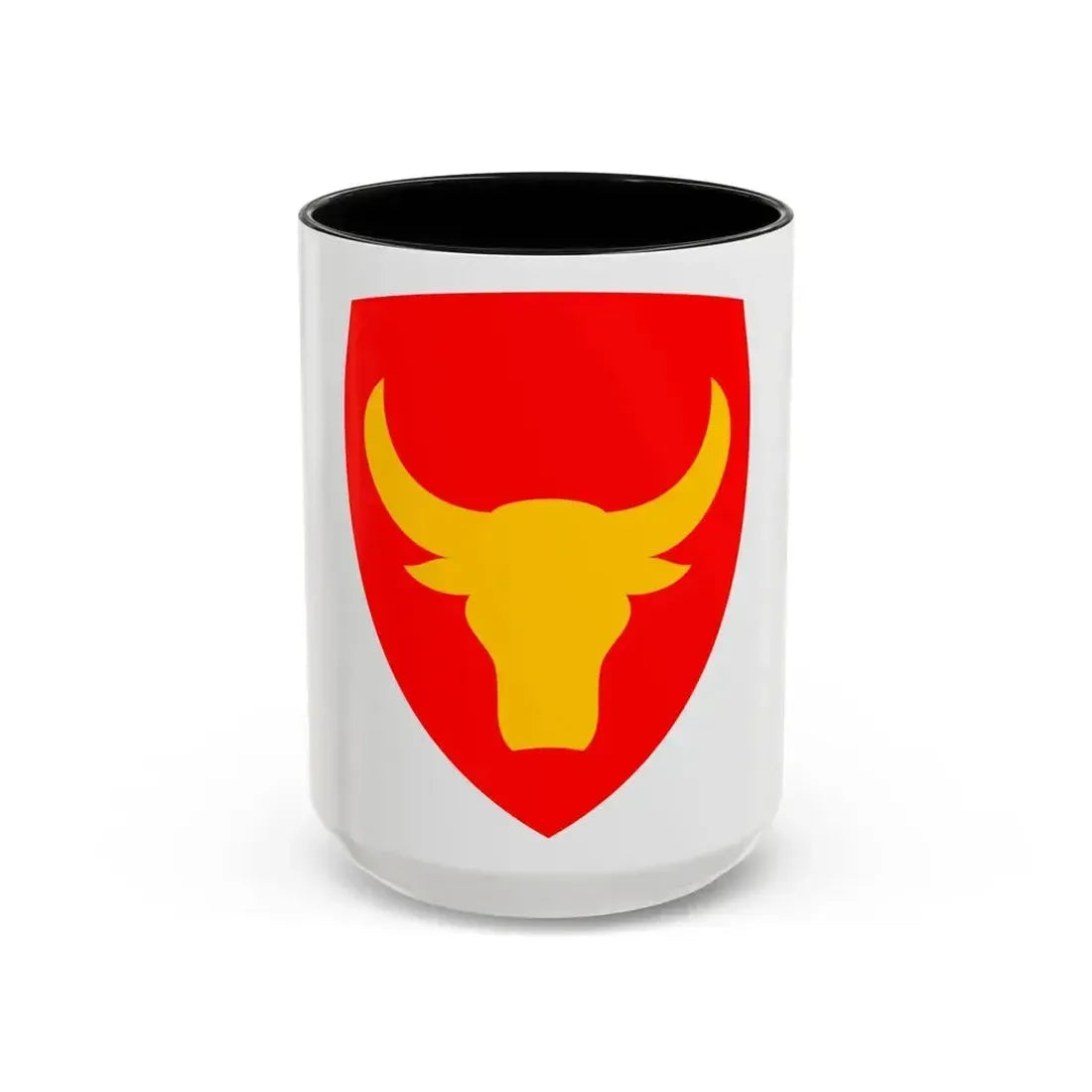 12th Infantry Division SSI (U.S. Army) Accent Coffee Mug 15oz Black - Go Mug Yourself