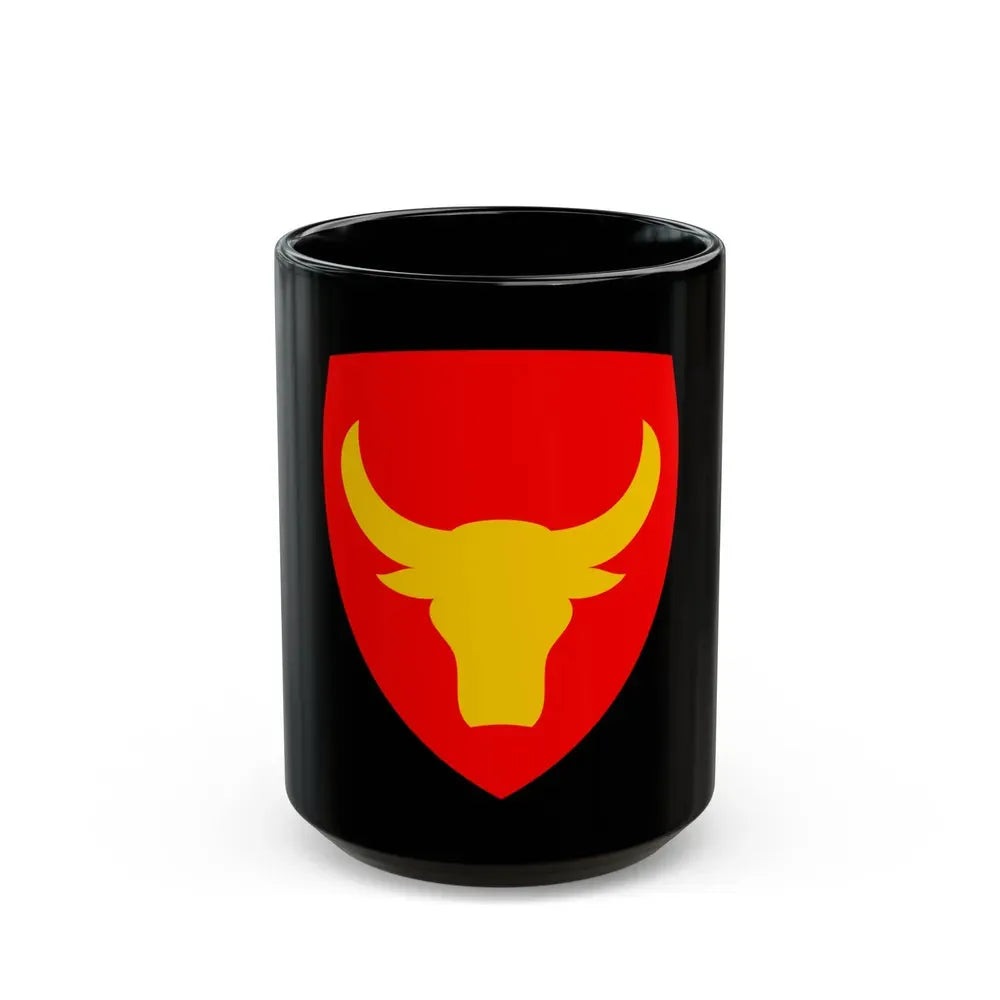 12th Infantry Division SSI (U.S. Army) Black Coffee Mug 15oz - Go Mug Yourself