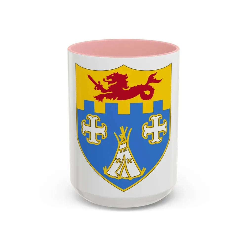 12th Infantry Regiment (U.S. Army) Accent Coffee Mug 15oz Pink - Go Mug Yourself