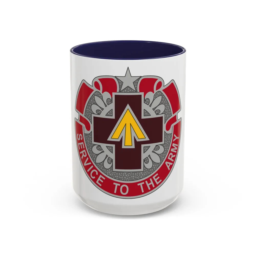 13 Field Hospital (U.S. Army) Accent Coffee Mug-15oz-Navy-Go Mug Yourself