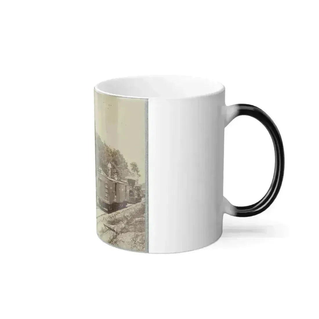 13 Inch Mortar Dictator , in Front of Petersburg, Va. (U.S. Civil War) Color Changing Coffee Mug 11oz - Go Mug Yourself