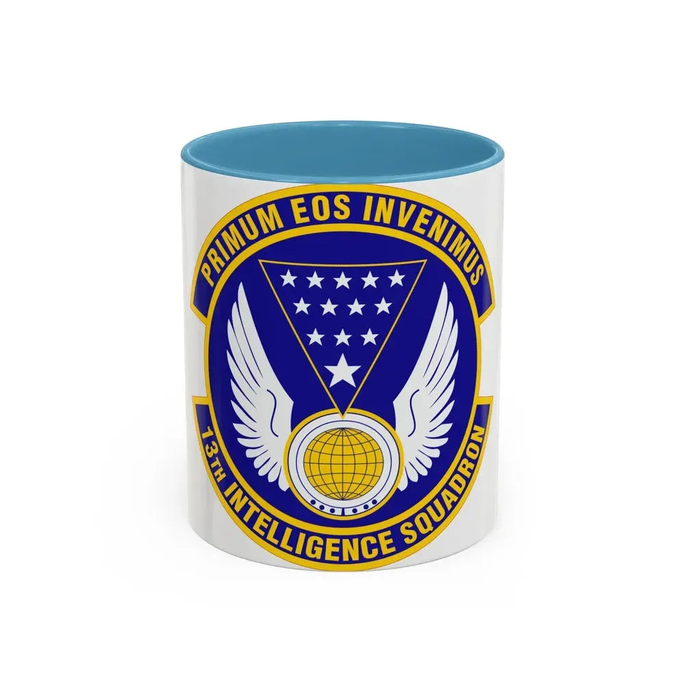 13 Intelligence Squadron ACC (U.S. Air Force) Accent Coffee Mug 11oz Light Blue - Go Mug Yourself
