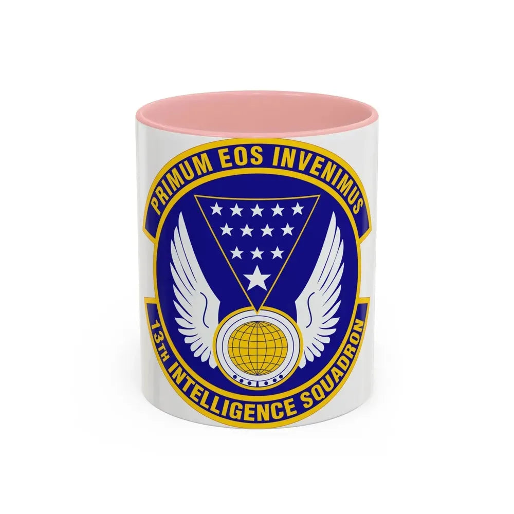 13 Intelligence Squadron ACC (U.S. Air Force) Accent Coffee Mug 11oz Pink - Go Mug Yourself