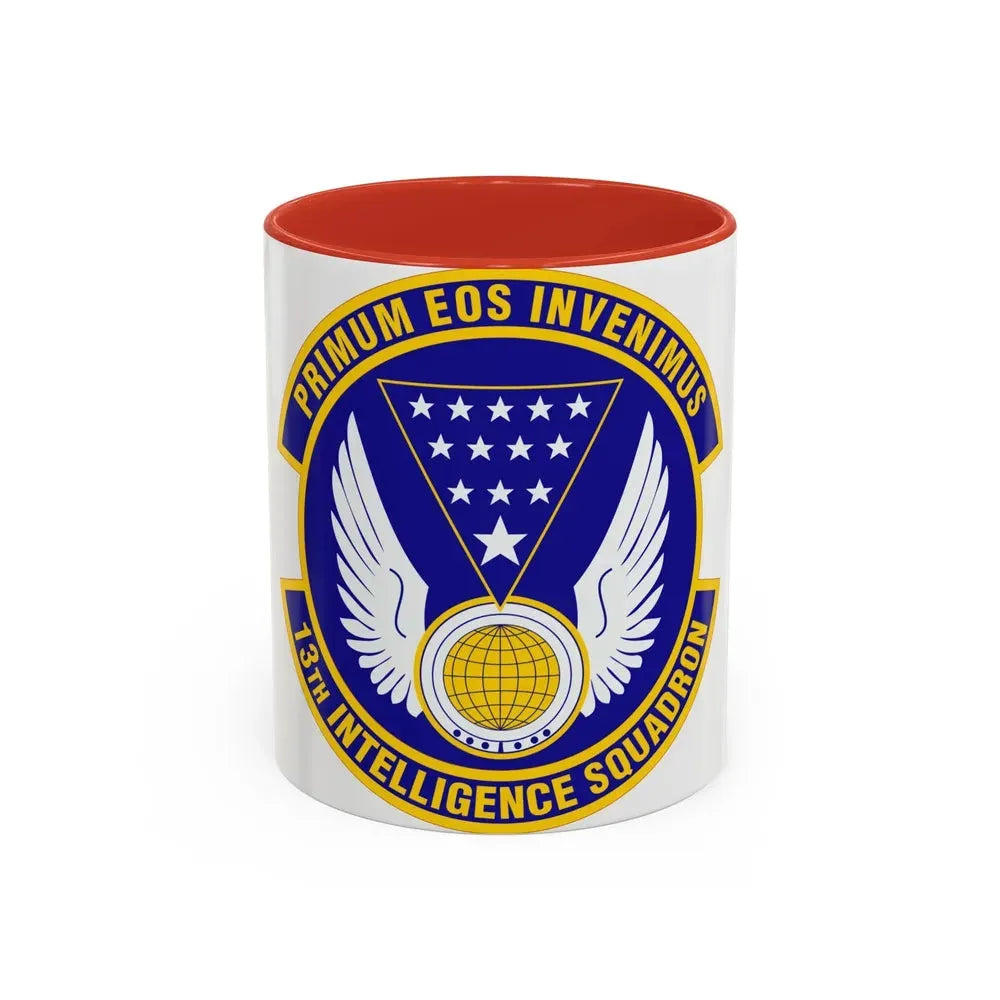 13 Intelligence Squadron ACC (U.S. Air Force) Accent Coffee Mug 11oz Red - Go Mug Yourself