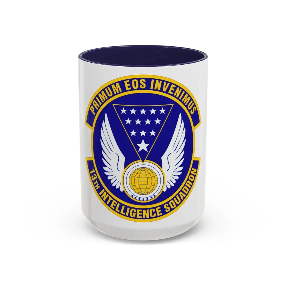 13 Intelligence Squadron ACC (U.S. Air Force) Accent Coffee Mug 15oz Navy - Go Mug Yourself