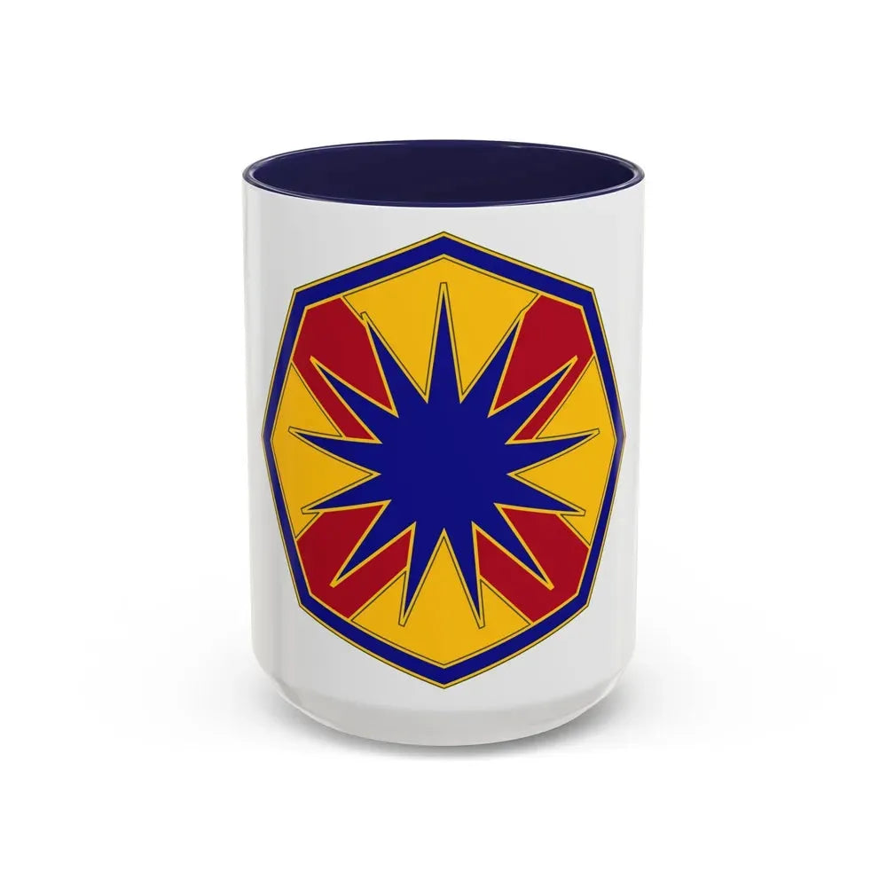 13 Sustainment Command (U.S. Army) Accent Coffee Mug 15oz Navy - Go Mug Yourself