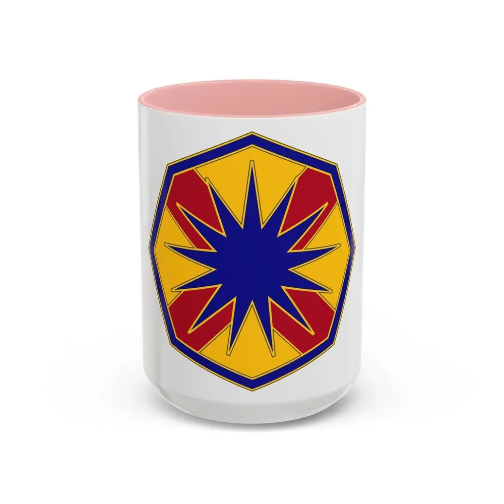 13 Sustainment Command (U.S. Army) Accent Coffee Mug 15oz Pink - Go Mug Yourself