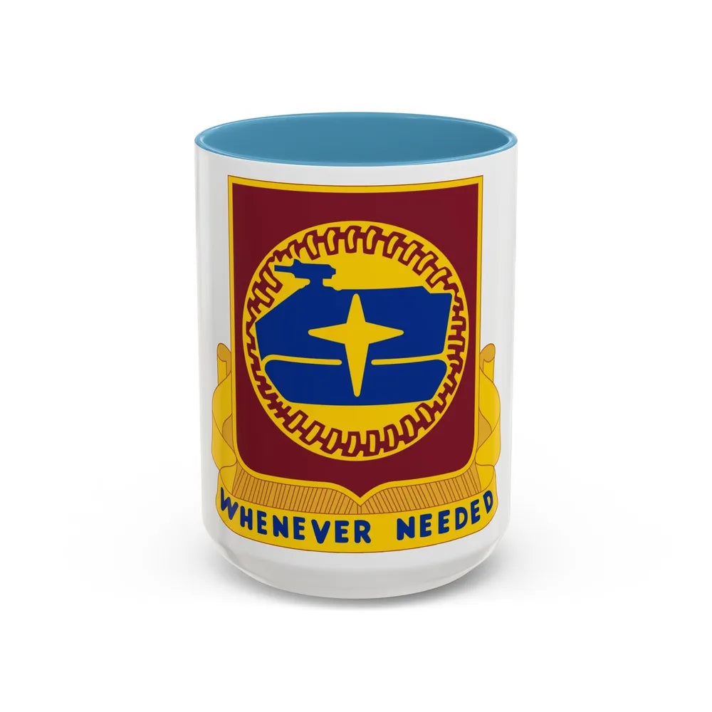 13 Transportation Battalion (U.S. Army) Accent Coffee Mug-15oz-Light Blue-Go Mug Yourself