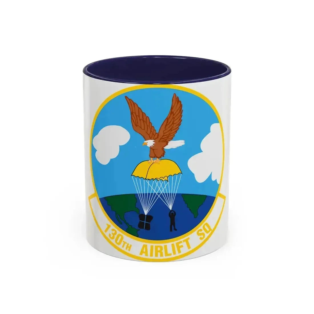 130 Airlift Squadron (U.S. Air Force) Accent Coffee Mug 11oz Navy - Go Mug Yourself