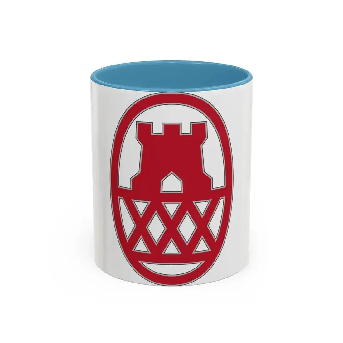 130 Maneuver Enhancement Brigade (U.S. Army) Accent Coffee Mug 11oz Light Blue - Go Mug Yourself