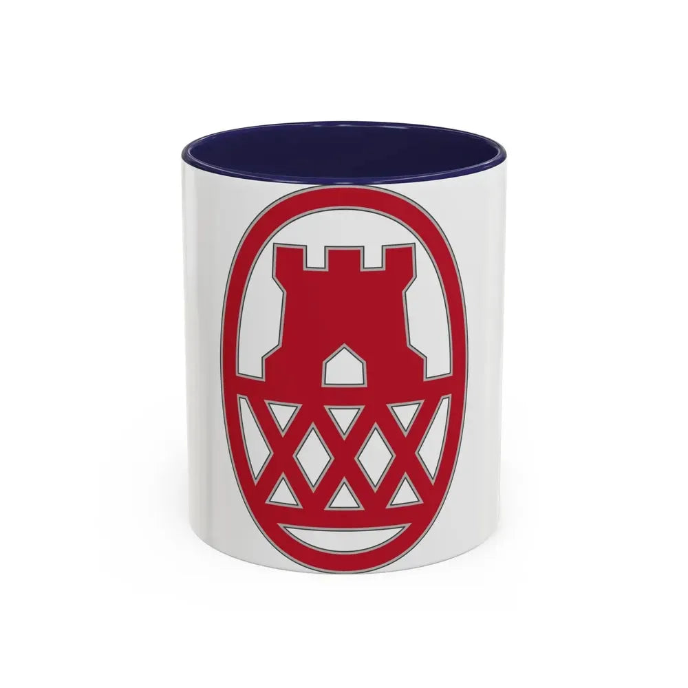 130 Maneuver Enhancement Brigade (U.S. Army) Accent Coffee Mug 11oz Navy - Go Mug Yourself