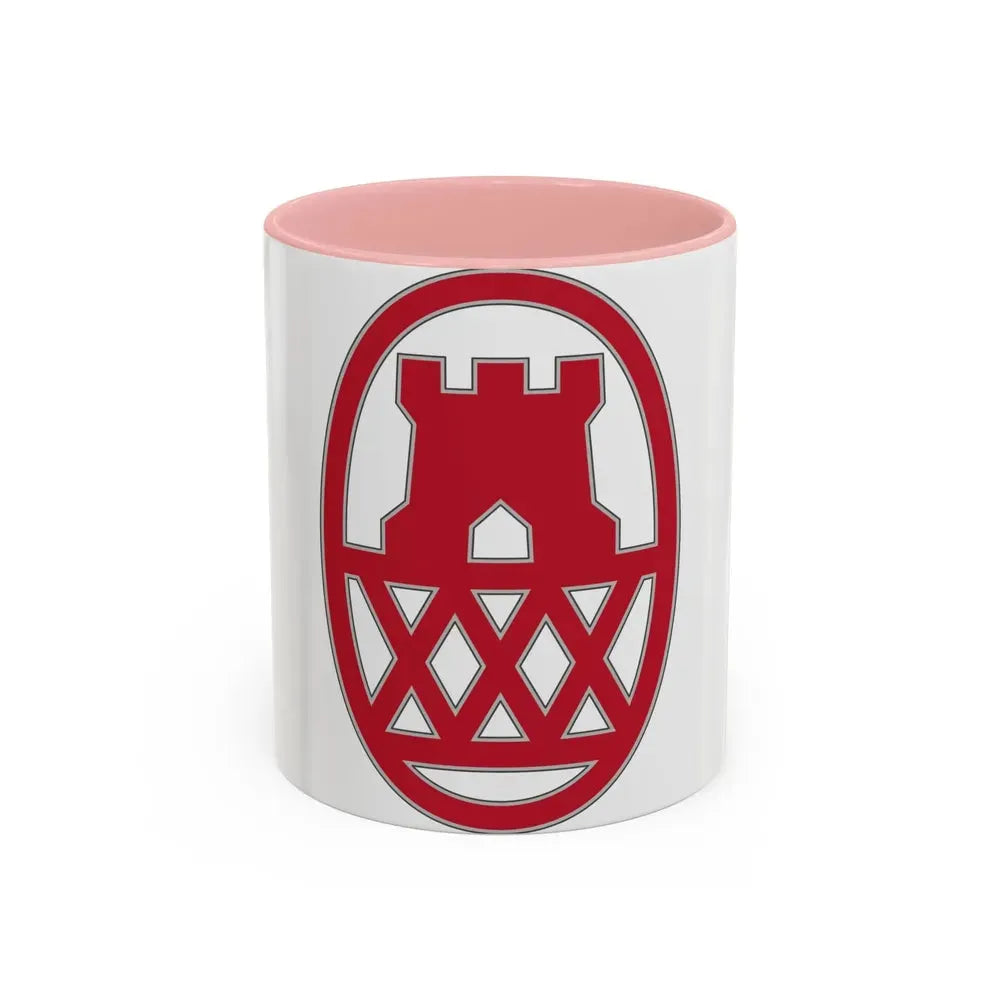 130 Maneuver Enhancement Brigade (U.S. Army) Accent Coffee Mug 11oz Pink - Go Mug Yourself