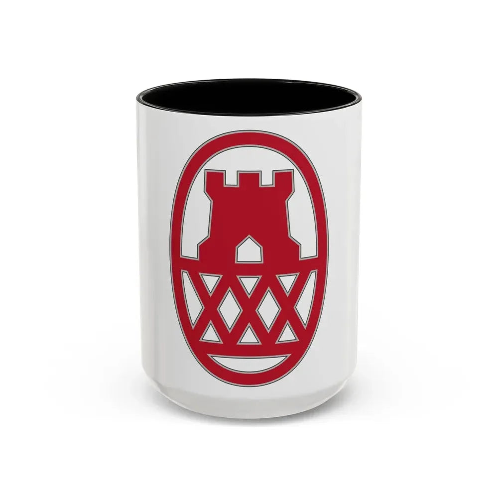 130 Maneuver Enhancement Brigade (U.S. Army) Accent Coffee Mug 15oz Black - Go Mug Yourself
