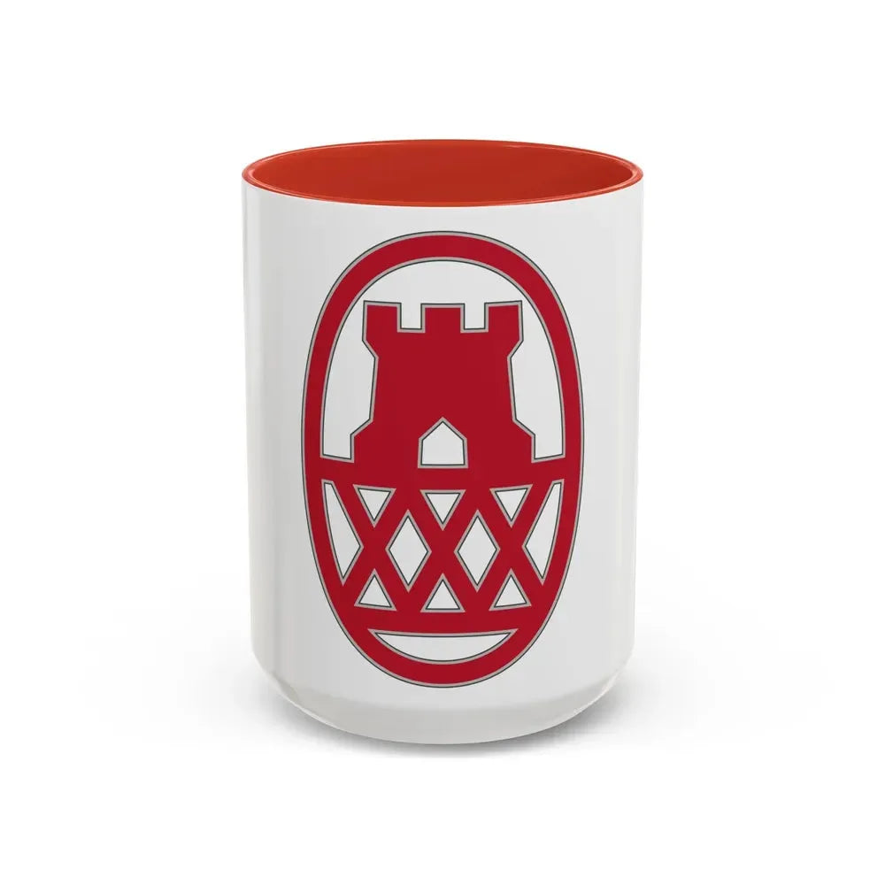 130 Maneuver Enhancement Brigade (U.S. Army) Accent Coffee Mug 15oz Red - Go Mug Yourself