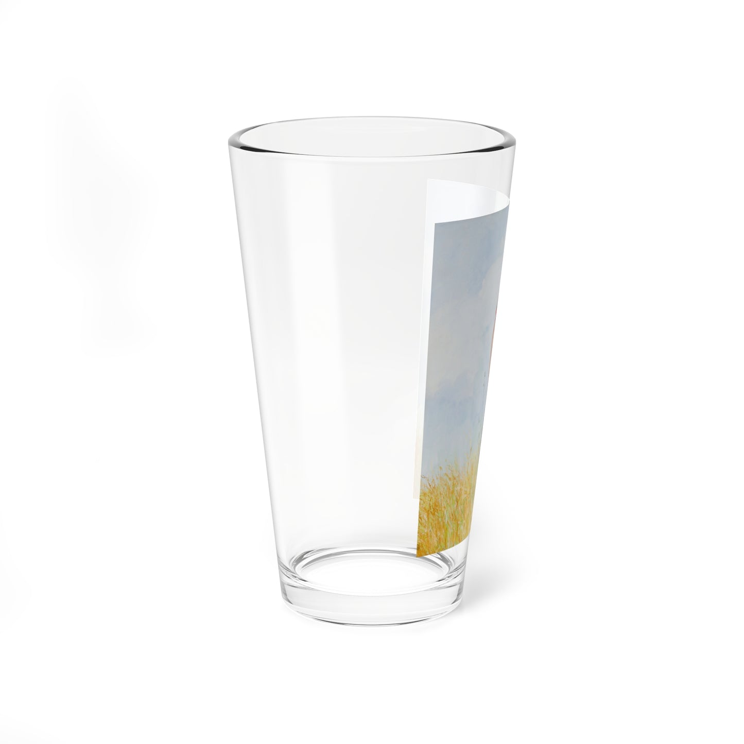 Little Boy Standing in a Field - Pint Glass 16oz