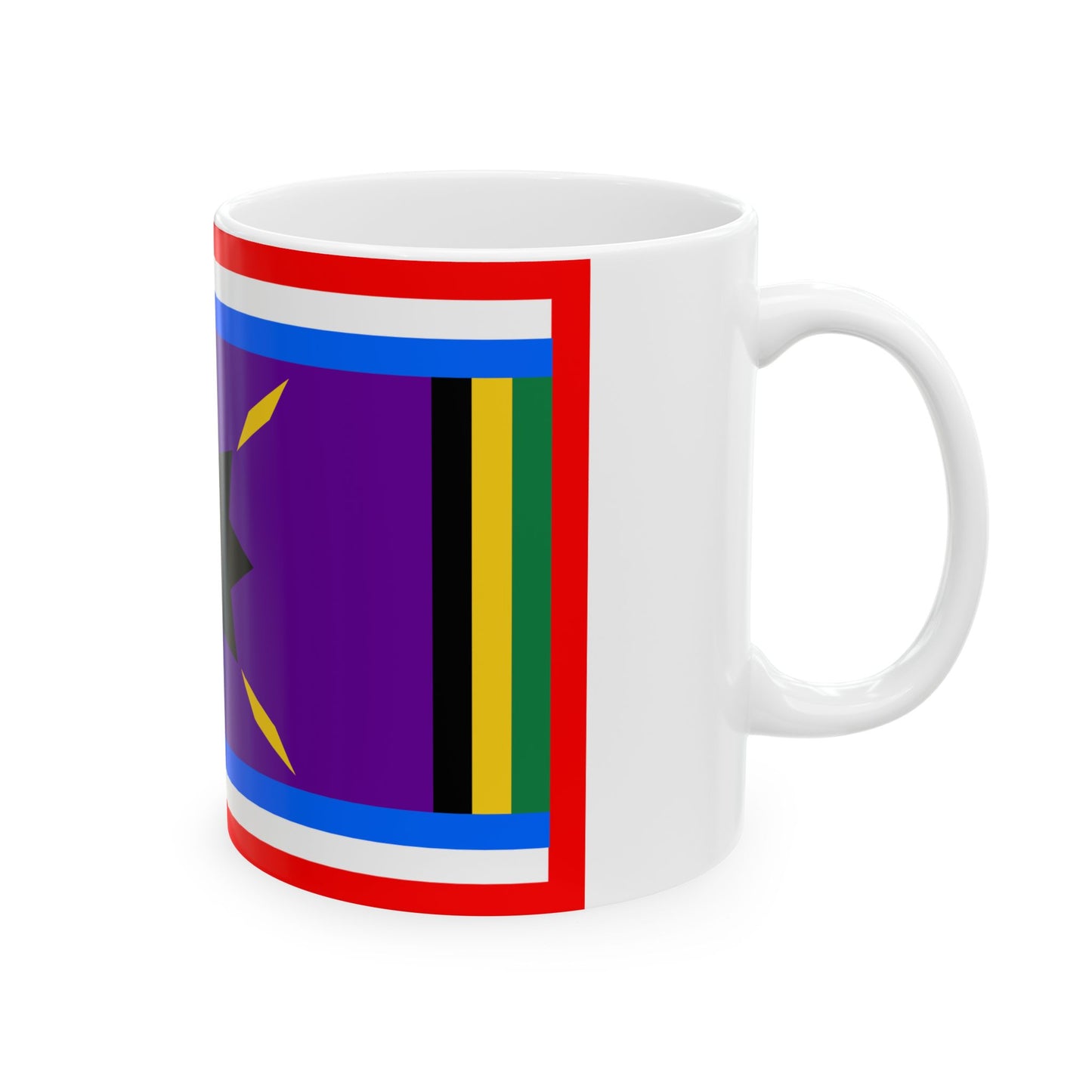 Harvey African American Flag (United States) White Coffee Mug