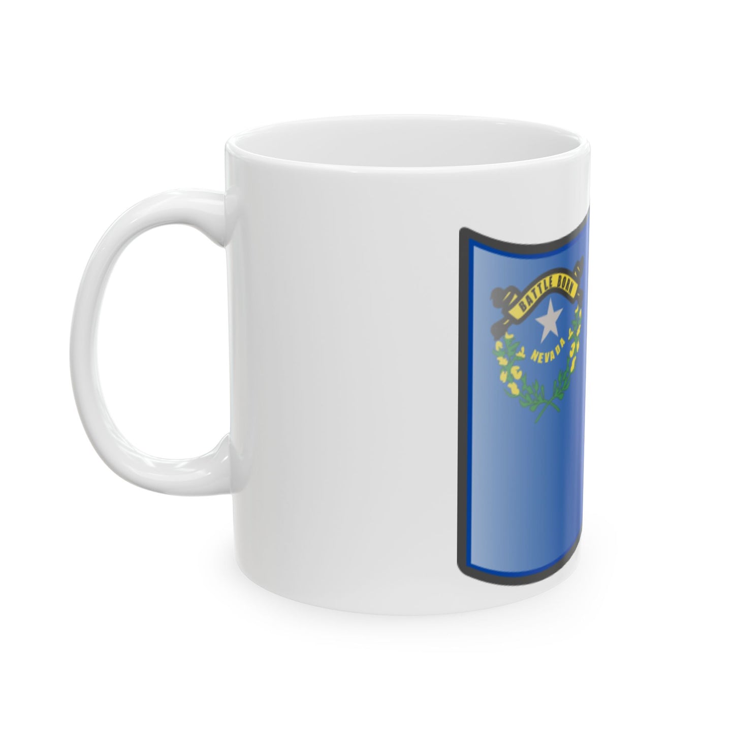 Nuvola Nevada flag (United States) White Coffee Mug