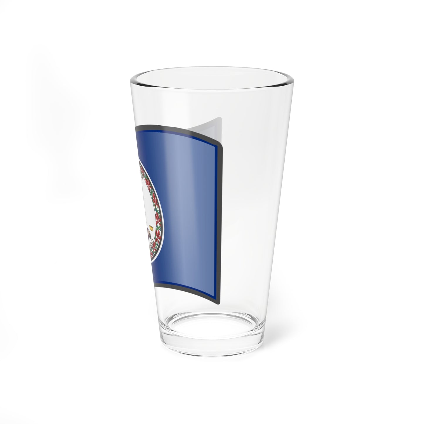 Nuvola Virginia flag (United States) Pint Glass 16oz