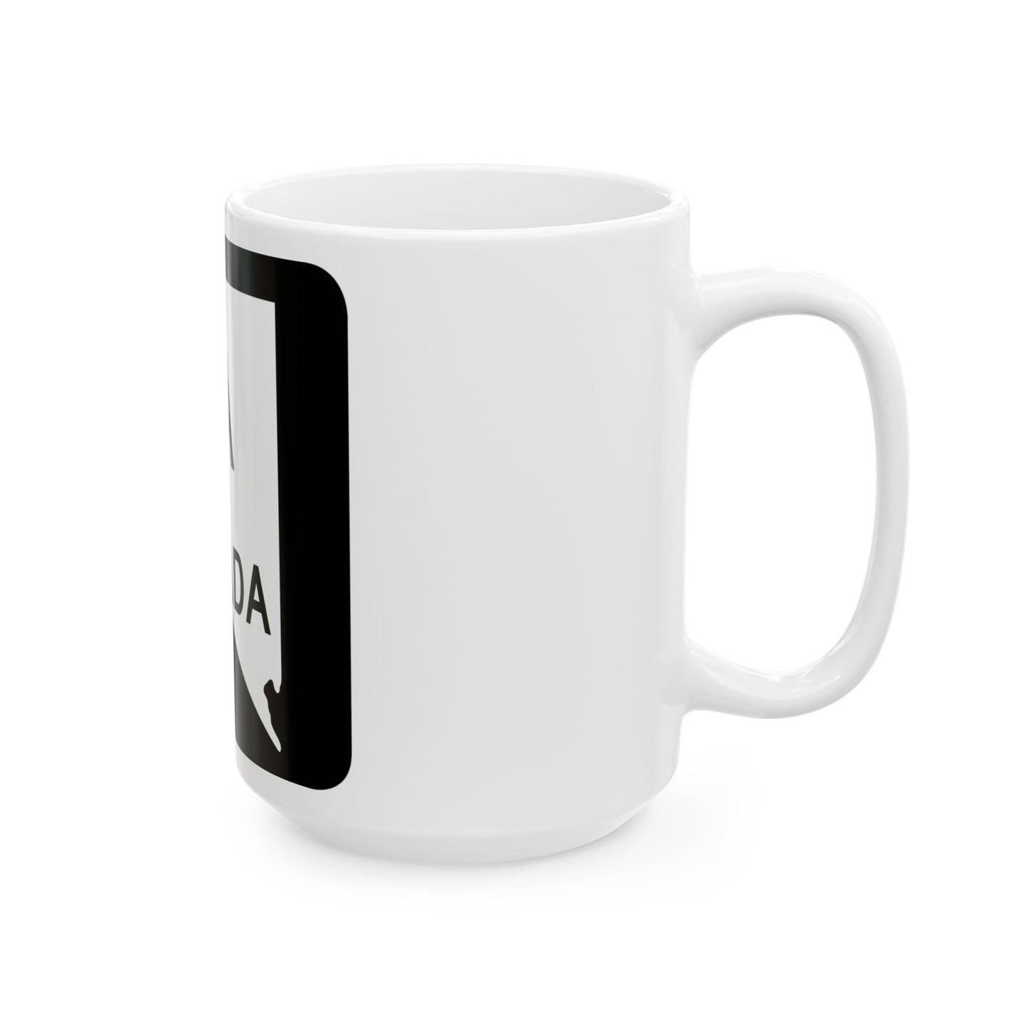 Nevada 1A (Nevada) (Road Sign) White Coffee Mug