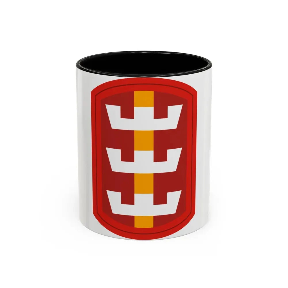 130th Engineer Brigade (U.S. Army) Accent Coffee Mug 11oz Black - Go Mug Yourself