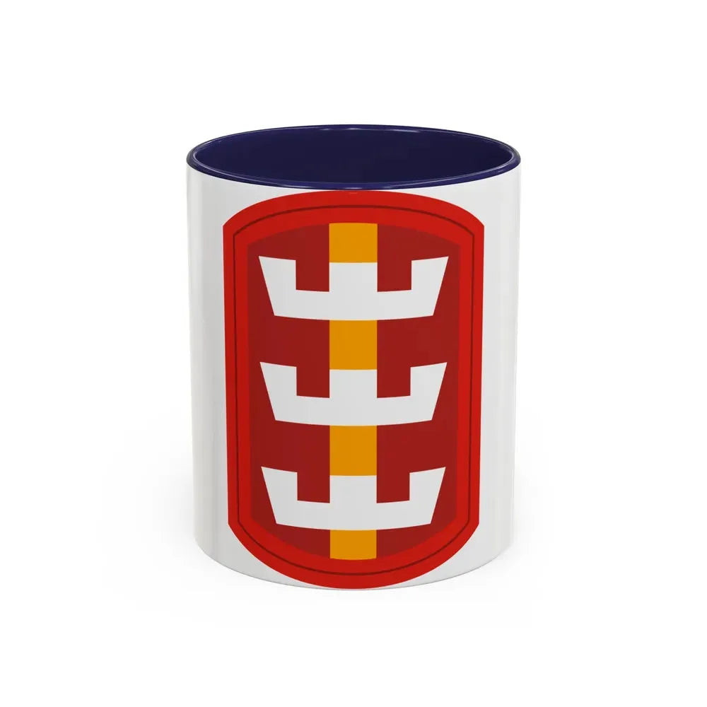 130th Engineer Brigade (U.S. Army) Accent Coffee Mug 11oz Navy - Go Mug Yourself